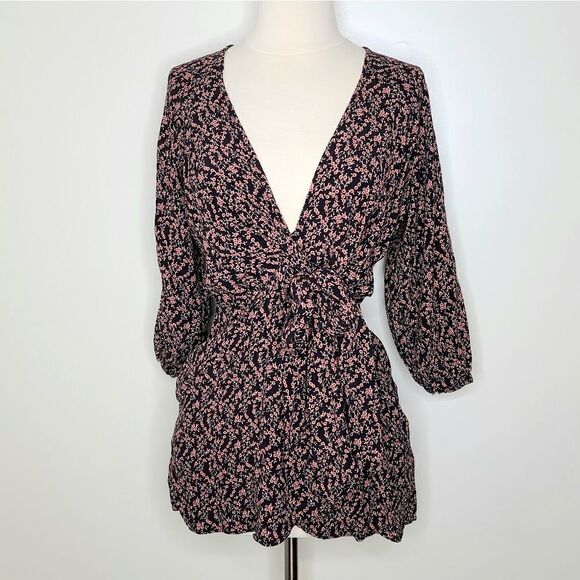 Free People | Clara Front Tie Floral Dress - Picture 2 of 6